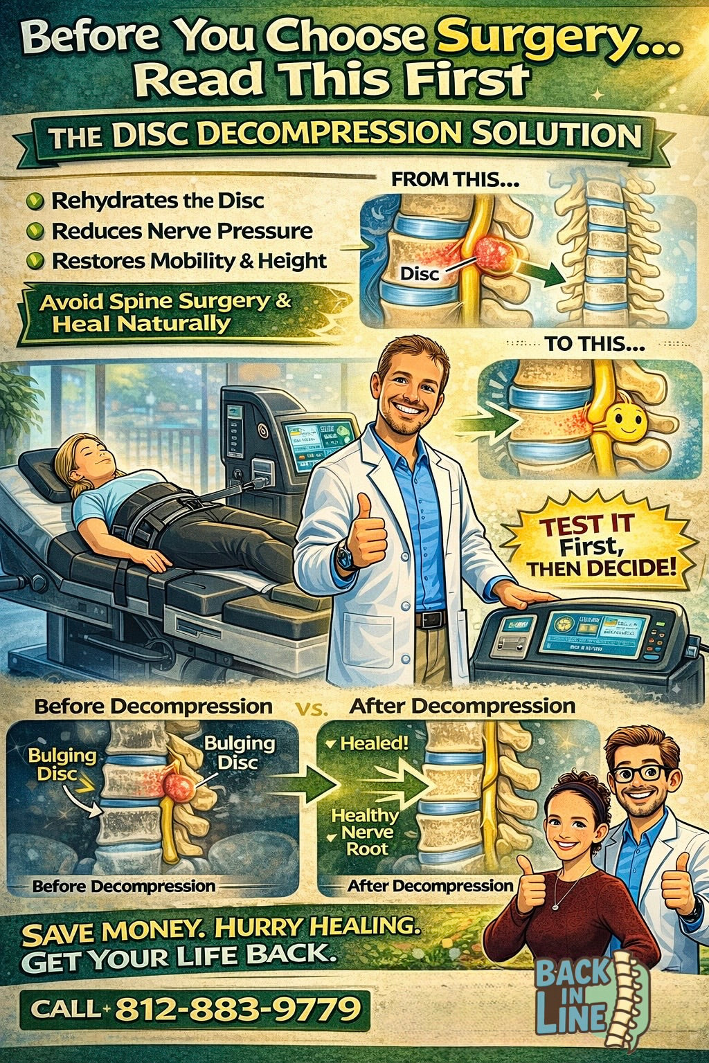Before You Choose Surgery: The Disc Decompression Solution